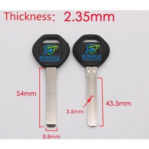 JF136 Anti-theft lock key embryo Home Blank Key Blade Replacement Length 54mm(10pcs) Free Shipping