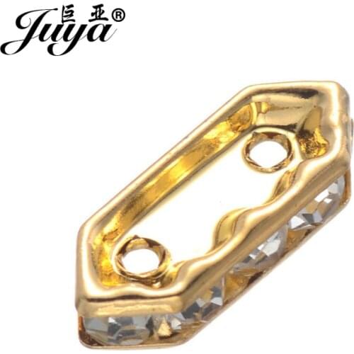 JUYA China European Beads Suppliers 50pcs/lot 14.9X6.5mm Vintage Double Hole Spacer Beads for Bracelet DIY PR0025