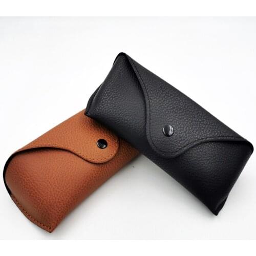 Classic PU Leather Sunglasses Case for Men Women Soft Durable Glasses Box High Quality Portable Sunglasses Eyewear Box