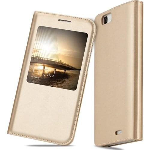 Luxury View Window Flip Leather Case For Huawei Ascend G7 Honor 5X 6X 7X 7i 7 8 Mate7 Mate8 Mate9 P8 Y5II Y5 2 Housing Cover