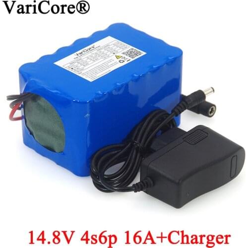 VariCore 14.8V 12Ah 18650 li-iom battery pack night fishing lamp heater miners lamp amplifier battery with BMS+16.8V 1A Charger