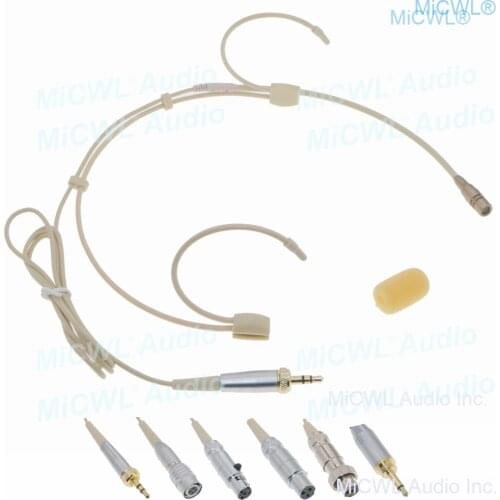Best HSP6 Cardioid Headset Microphone for Sennheiser Shure MiPro AKG Audio-Technica Wireless Microphones System MiCWL CM90F