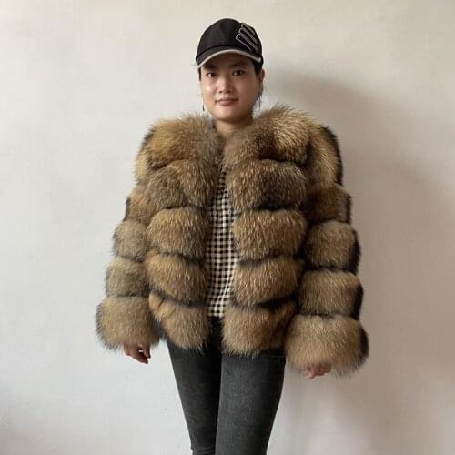 BEIZIRU real fur coat natural fox fur jacket winter warm fashion leather coat natural fur Genuine Leather coats new style
