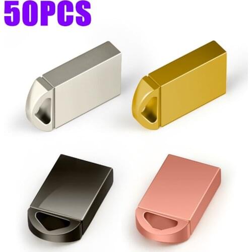 50PCS Mini USB Flash Drive PenDrive 32GB 64GB Pen Drive U Stick U Disk Usb Stick 4GB 8GB 16GB memory stick Free Custom logo