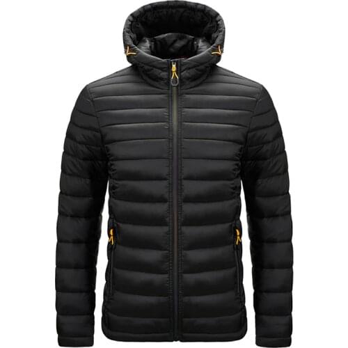 Men 2021 Winter Warm Brand Waterproof Jacket Men Autumn Outwear Thick Hooded Parkas Coat Casual Fashion Slim Parkas Jacket Men