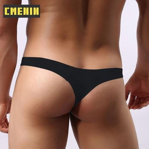 CMENIN Gay Men Underwear Jockstrap Cotton Modal Sexy Gay Men Thongs Man G String Cueca Male Panties Lingeries Man Tanga AD313