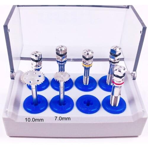 Set Of 8 Dental Implant Surgical Bone Expander Screws Saw Tool Kit For Expand