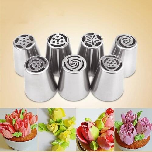 1pcs Stainless Steel Nozzle Cake Decorating Mouth Pastry Cream Flower Squeezer DIY Baking Decorating Reusable Kitchen Tool