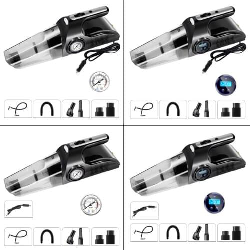 2021 New 4 in 1 Car Tire Inflator Vacuum cleaner Digital Screen Air Compressor Pump