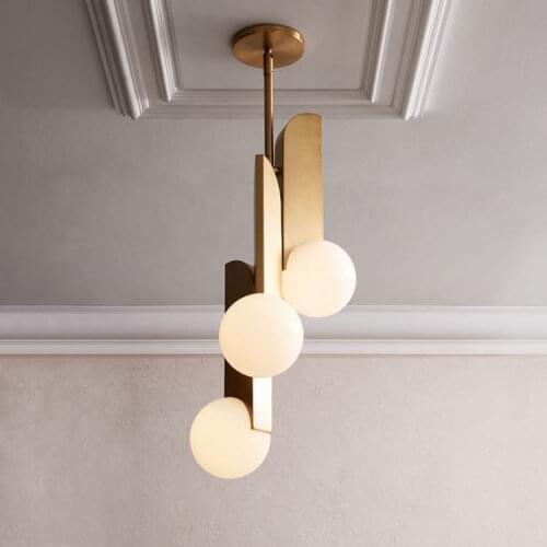 Post-modern Art Restaurant Pendant Lamp Nordic Simple Dining Table Bedside Bed Three Round Bar Cosmos Pendant Lights hanglamp