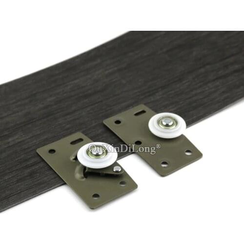 Brand New 4Sets Heavy Sliding Door Bearing Wheels Rollers Pulleys Cabinet Cupboard Wardrobe Door Mute Wheels Install Up and Down
