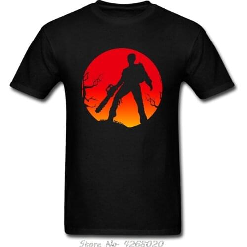 Ash Vs The Evil Dead Camiseta Vintage Men T-Shirt Short Sleeve Cotton O-neck Tshirt Hip Hop Tees Harajuku