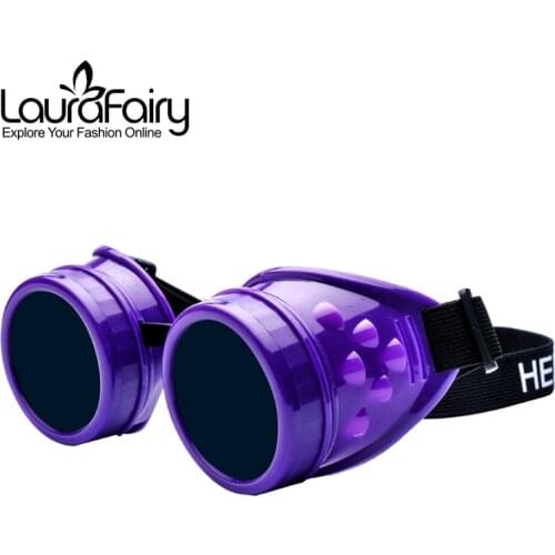 Laura Fairy Vintage Victorian Style Steampunk Goggles 12 Colors Sunglasses Dress Decor Welding Punk Gothic Glasses 2016