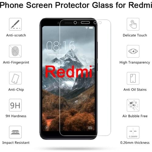 Tempered Protective Safety Glass for Xiaomi Redmi Note 7 6 5 Pro 5A Prime Screen Protector on Redmi Note 4X 4 3 2