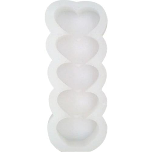 3D Heart Silicone Mold for Plaster Candle Making Baking Chocolate Cake Mould DIY