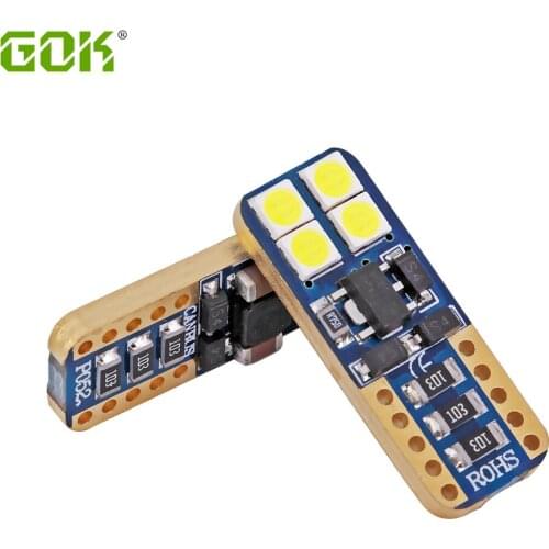 50pcs High quality CANBUS T10 8SMD 3030 LED t10 Car Interior Reading Light w5w 194 168 NO ERROR Signal light car Interior lamp