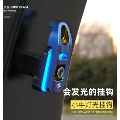 Cnc Aluminum Hook with Light for Niu U1 Uqi U+ Uqi+ Us Mqi Mqi+ M+ Mqi2 M1