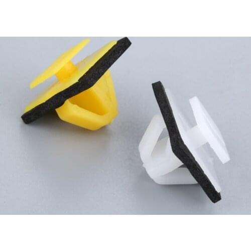 Yetaha 50pcs Car Plastic Fastener Door Guard Plate Wheel Eyebrow Clips For Hyundai Elantra Cerato Sportage Tucson KIA Seahorse