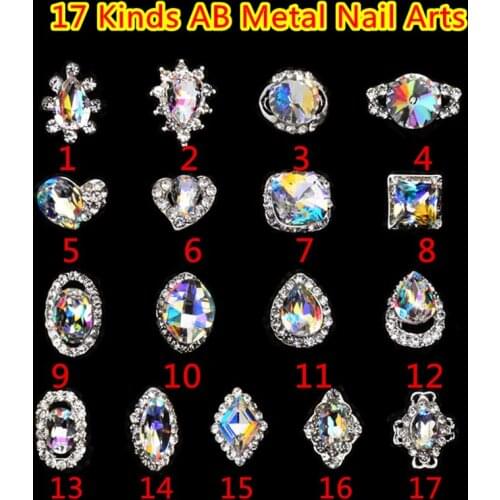 Free Shipping Quality Promise 100pcs Shiny AB Rhinestones 4mm Metal Nail Art Nail Rhinestones and Decorations Strass Nail Beads