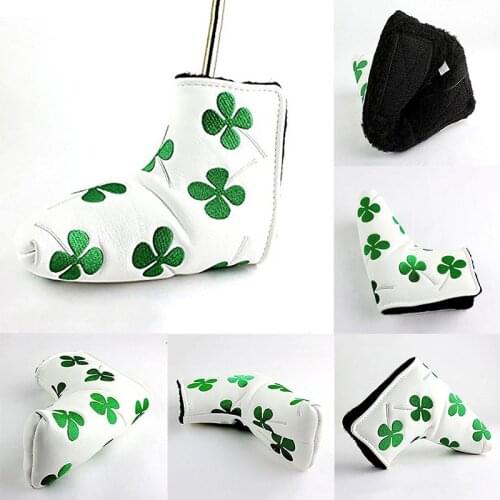 Golf Putter Head Cover Headcover For Odyssey Scotty Cameron Ping Blade New Golf Embroidered Four-leaf Clover Club Heads