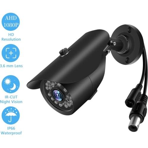 1080P 2.0MP Bullet IP Camera with Metal Housing Built-in 36pcs IR-CUT LED Lights IP66 Waterproof NTSC System