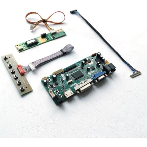For LP133X3 LP133X4 VGA+DVI keyboard 1CCFL 13.3" 1024*768 LCD panel LVDS 20Pins M.NT68676 screen controller board DIY kit
