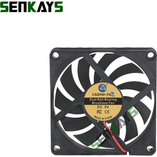 Dual Ball Bearing 8010 80MM 80*80*10MM DC 5V 12V 24V Ultra-thin USB Cooling Fan Comptuter CPU Cooling Fan Laptop 2pin