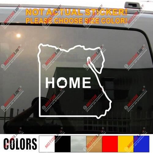 Egypt Egyptian Map Outline Silhouette Decal Sticker Car Vinyl no bkgrd pick size