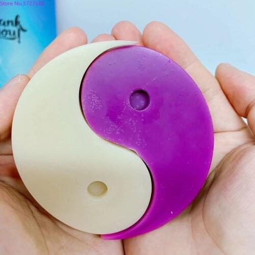 Hot Tai Chi Yin Yang Candle Mold Original Design Aromatic candle DIY Silicone Mold for Concrete Candle Making