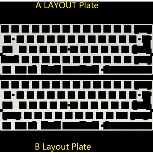 KBDFANS TINA DZ60 64 GH60 plate for mechanical keyboard CNC metal plate aluminum anodized