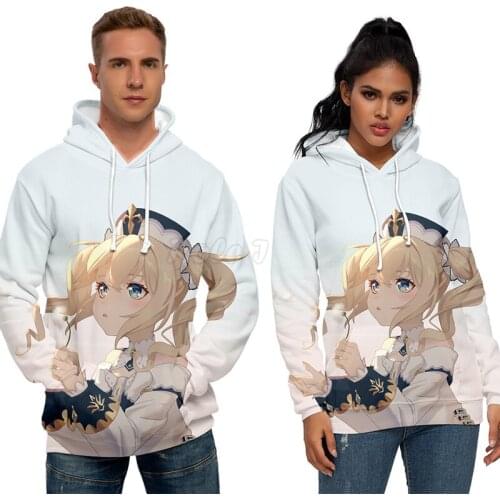 Game Genshin Impact Cosplay Costume 3D Figure Printing Hoodies Men Women Casual Couple Pullover Sweatshirts C35M99