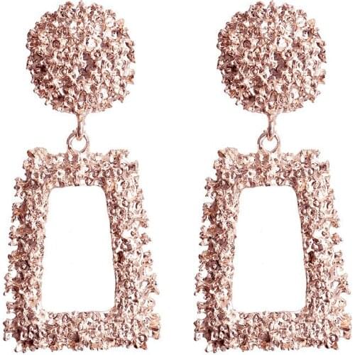 Creative geometric metal oversize earrings 12pcs/lot A052