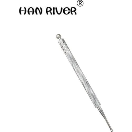 HANRIVER 2018 silver has no spring massage point pen ear probe rod ear sticking needle to detect acupuncture