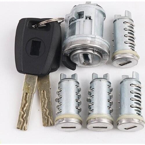 Car Ignition Lock Set For Fiat Ducato Peugeot Citroen SIP22 Blade Car Key Door Original Milling Cylinder Trunk Lock