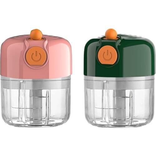New Electric Garlic Chopper Machine,Mini Portable Food Meat Processor Blender Slicer Grinder for Chili Onion Nut 250ML