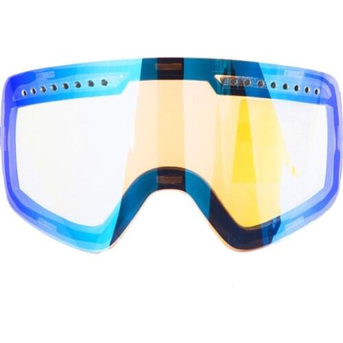 Skiing Goggles Replace Glasses Magnetic High-definition Anti-fog Winter Snowmobile Goggles UV400 Skating Ski Glasses Only Lens