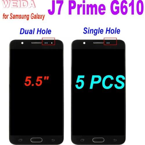 5 PCS Original 5.5" LCD for SAMSUNG Galaxy J7 Prime LCD Touch Screen Digitizer G610 G610F G610M For J7 Prime 2016 G610 Display