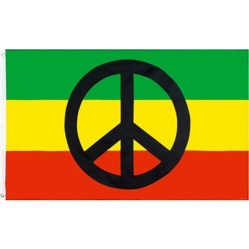 Jennifer Reggae Rasta Hippie Band somewhere 420 smoke weed peace symbol Flag For Bar Party Music Festival Tattoo Shop