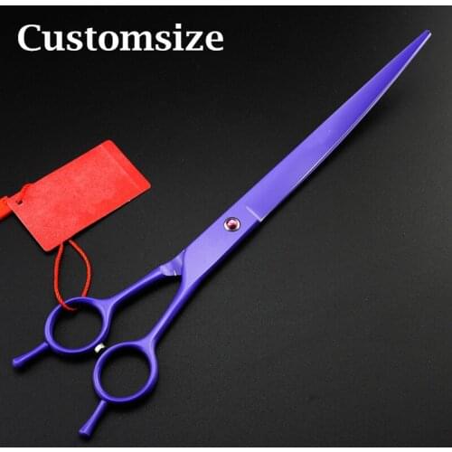 Custom Upscale 440c 9 inch voilet dog hair clipper pet hair scissor dog grooming cutting barber cat shears hairdressing scissors