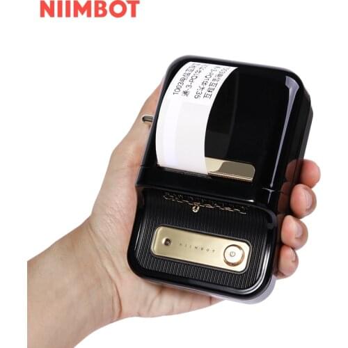 NiiMbot Portable Commercial Thermal Mini Label Sticker Printer Wireless Barcode Printers B21 Without Ink Ribbon For Retail