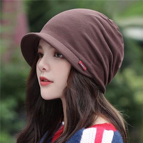 WomenS Warm Head Cap Ladies Fashion Windproof Warm Thicken Hats Simple Solid Color Hat For Female New Autumn Winter Hat