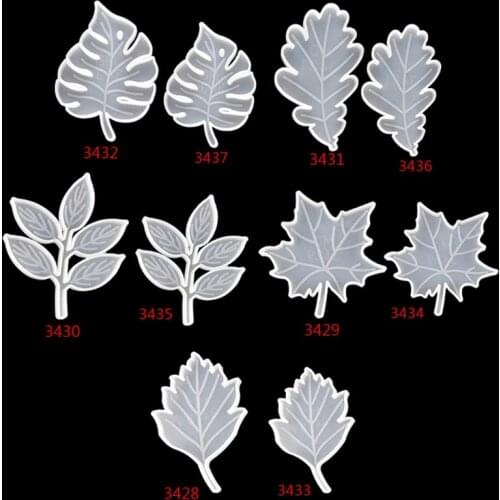 Leaf coaster silicone resin mold tropical maple leaf resin resin concrete casting mold DIY crafts convenient and quick