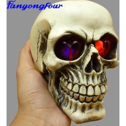 3D Skull Heads Silicone Molds Sugar Cake Molds Chocolate Candy Soaps Candles Tools Kitchen Baking Free Shipping