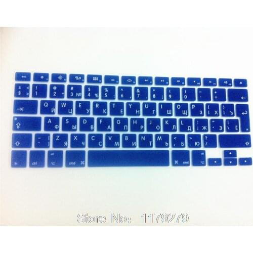 Silicone Skin Keyboard Cover Russian Language Euro For Macbook Pro 13" 15" 17" For Macbook Air 13 Retina 13 15 European Russia