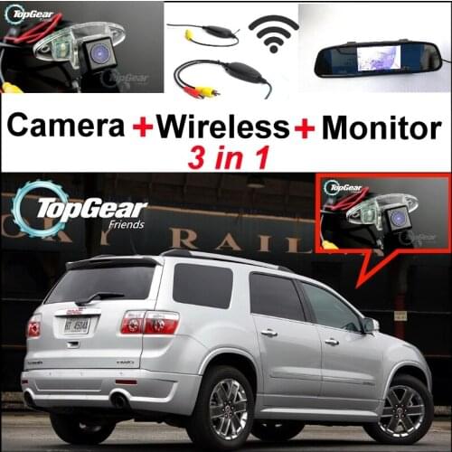 3in1 Special WiFi Camera + Wireless Receiver + Mirror Parking System For GMC Acadia 2007~2014