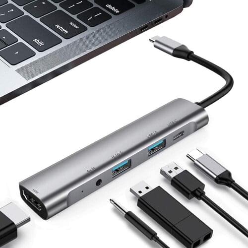USB Type C HUB Adapter Dock USB C to HDM USB 3.0 PD Power Converter for iPad Pro 11/12.9 2018 Samsung Dex station MacBook Pro