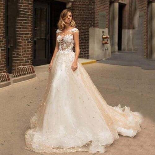 Vintage Wedding Dresses Bridal Gowns V-neck Lace 3D Floral Applique A-line Backless Plus Size Vestido de novia Tailor Made Vesti