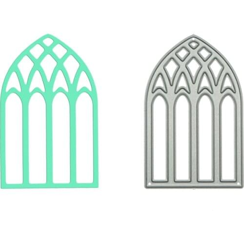Vintage Window Shape Metal Cutting Dies Scrapbooking Craft Stuff Handmade Paper Card Decorating Punch Stencil Template