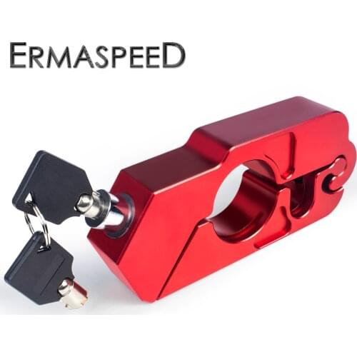 Motorcycle Handlebar Lock CNC Anti-Theft Motor Lock Security Safety Locks For Motorcycle Scooter Cafe Racer ATV Street Bike