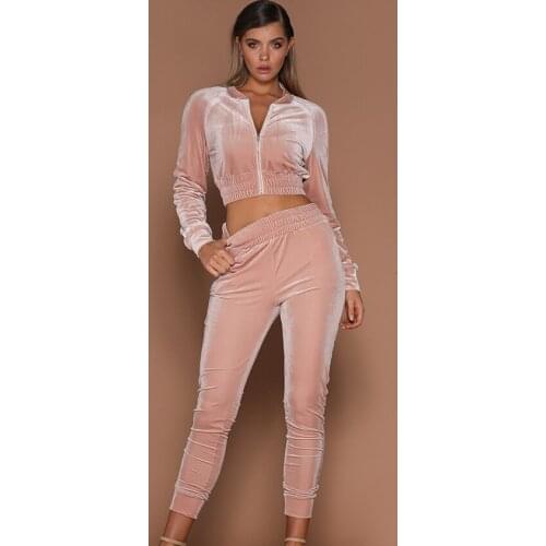 Women 2pcs Hoodies Sweatshirt Pants Sets Velvet Tracksuit Jogging Gym Sport Suit Women Sport Casual Suit Sweatshirt Pant 2 Piece